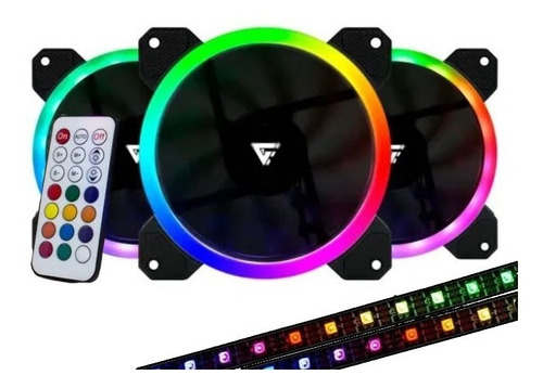 Kit de Ventiladores GAME FACTOR FKG400, Multicolor, Ventilador