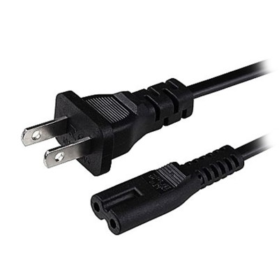 Cable de corriente dos Polos Negro,Tipo 8