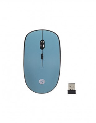 Mouse inalambrico TechZone de 1200 DPIS, alcance hasta 15 metros, 4 botones, texturizado rubber
