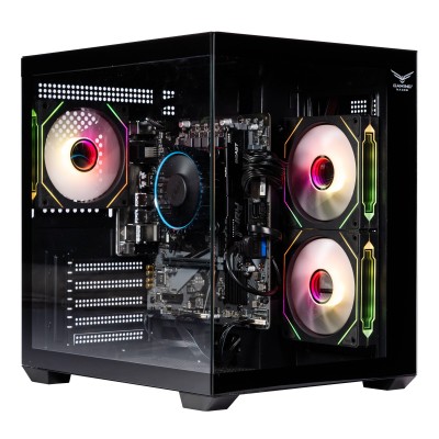 GABINETE GAMER C/VENTANA Cristal Templado, Ventiladores 2 Laterales 1 Trasera RGB, USB 3.0: 1/usb 2.0:1 HD audífonos/HD micrófono, Negro NA-0636N