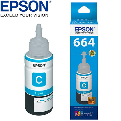 Refill de Tinta Epson T664220 cyan 70ml 