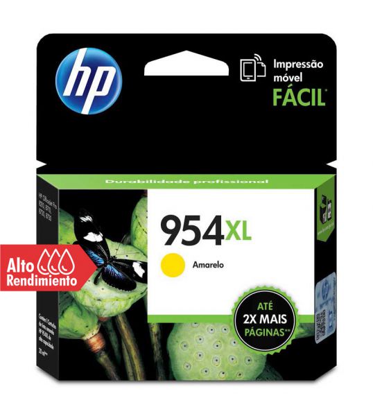 Cartucho de tinta HP 954XL Amarillo 20ml 