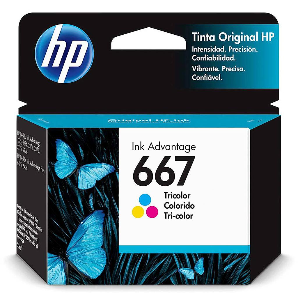 Cartucho HP 667 Tricolor