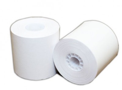 Caja Rollo de papel PCM T5736S12, 57 x 36, 160 Rollos de papel, Color blanco