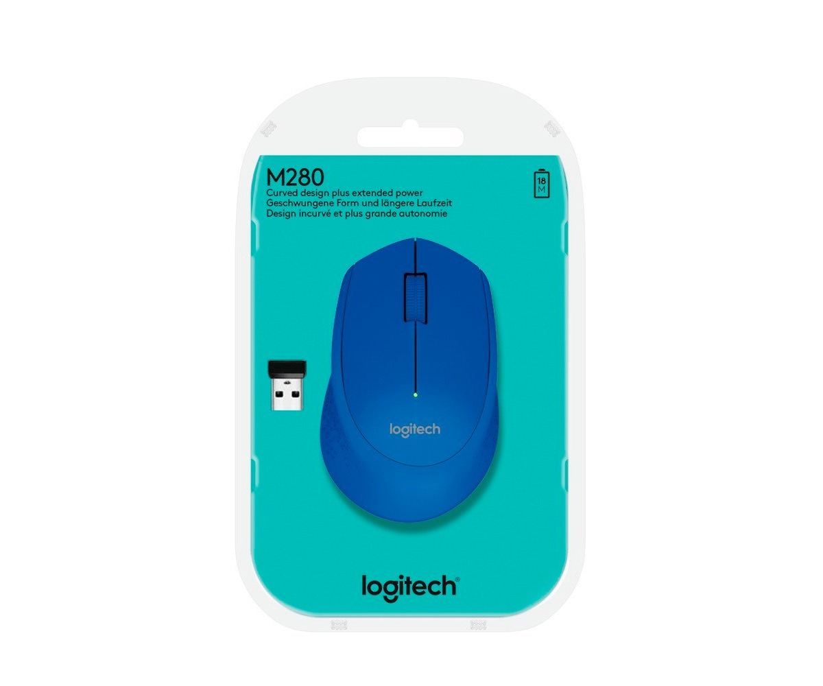 Mouse Inalamabrico Logitech M280 Azul rey 