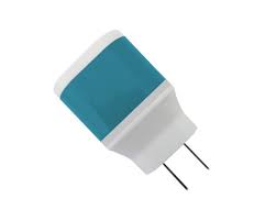 Cargador de pared Brobotix 161264A CON 2ptos.Azul con bco.
